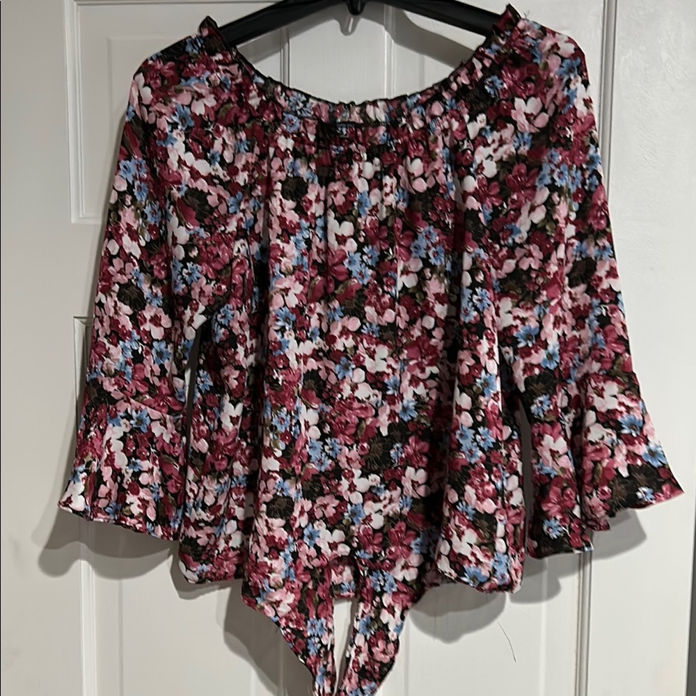 Floral Off-Shoulder Women's Top